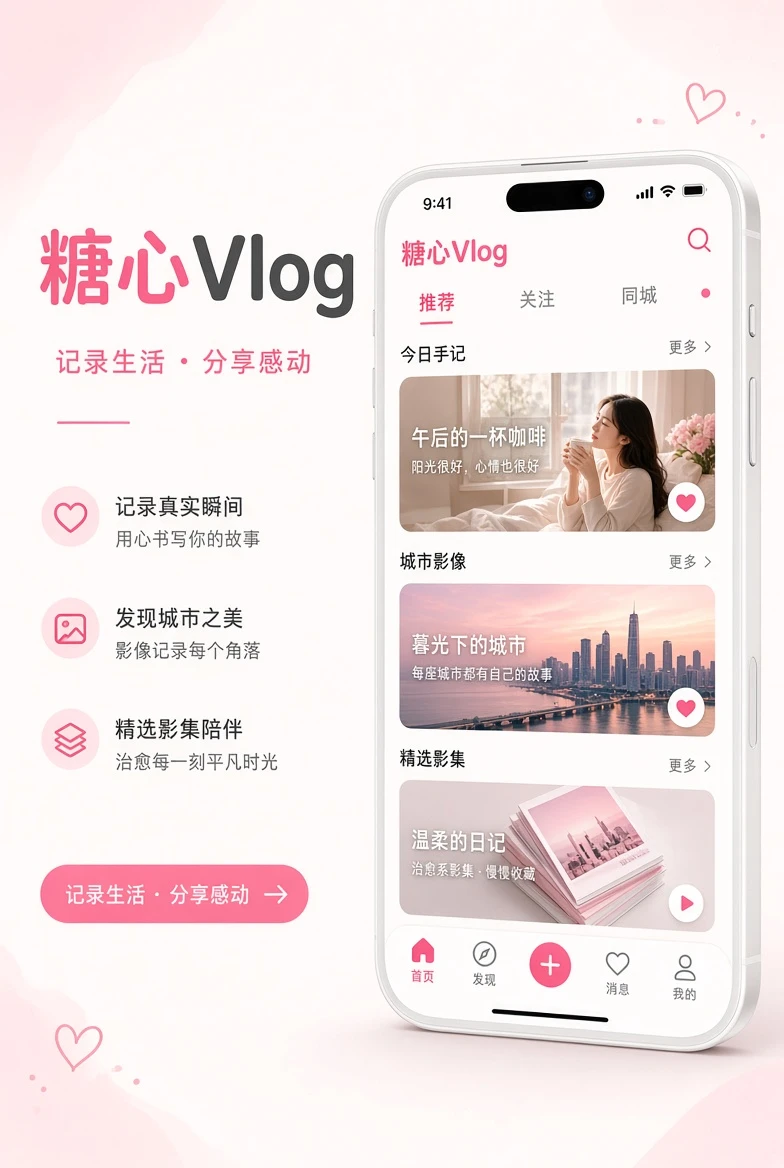 糖心Vlog APP界面介绍